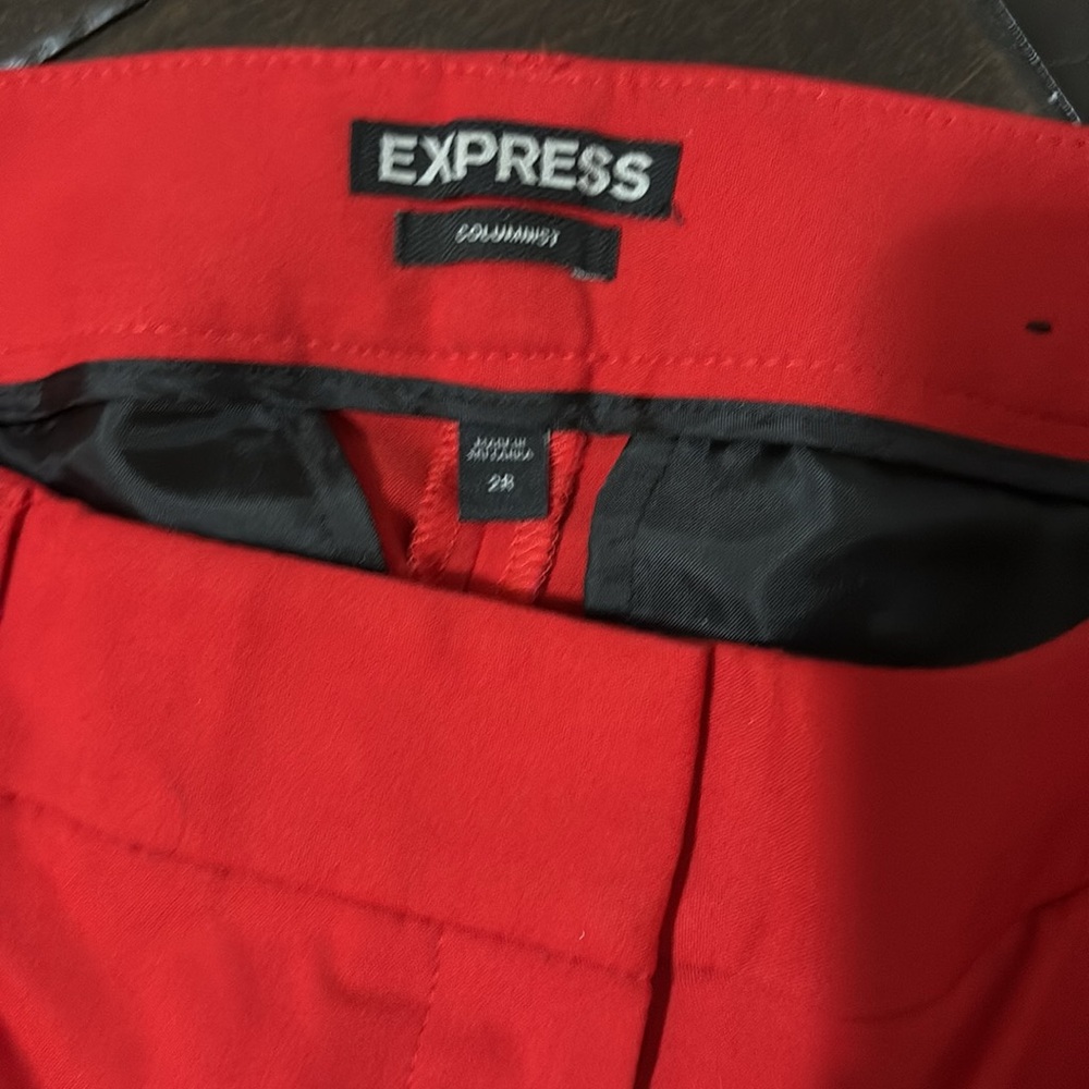 Express Red Pants - Picture 2 of 3
